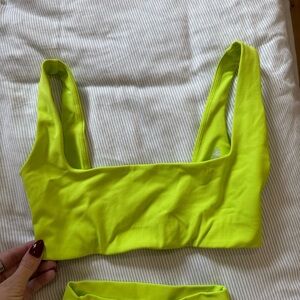 Neon Yellow Crop Top